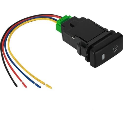 Button Switch 12V 4-Pole Push Button Switch for Toyota with LED Background Indicator Light rotary switch Car accessories