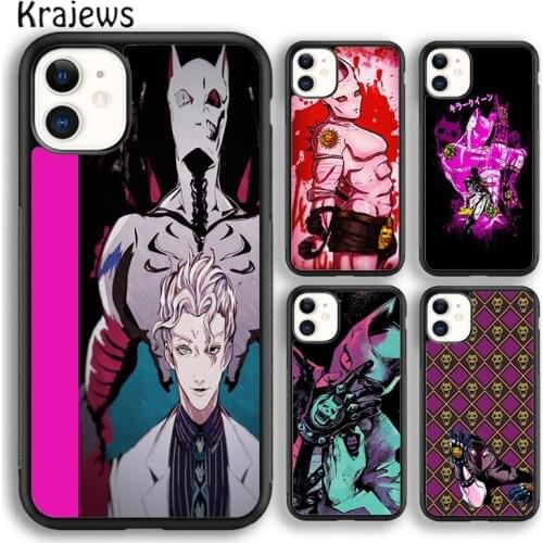 Krajews Anime JoJo Killer Queen Soft Phone Case Cover For iPhone 5 SE 6s 7 8 plus X XR XS 11 12 pro max Samsung Galaxy S8 S9 S10