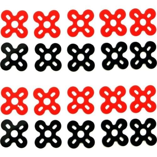 20PCS Motor Spacer Shock Absorber Pads Damper Vibration Damping Washer Silicone Material for FPV Racing 13/14/22/23 Series Brush