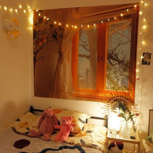 Wall Hanging Tapestry Home Decoration Kawaii Room Decor Girl Bedroom Hangings Macrame Tapisserie Gobelin Decoration Mural Tapiz