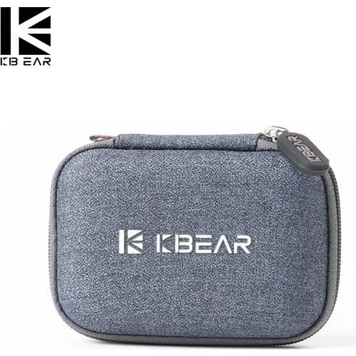 KB EAR High-end fabric Earphone Headset Accessories Protable Case Pressure Shock Absorption Storage Package Bag With TRI I3