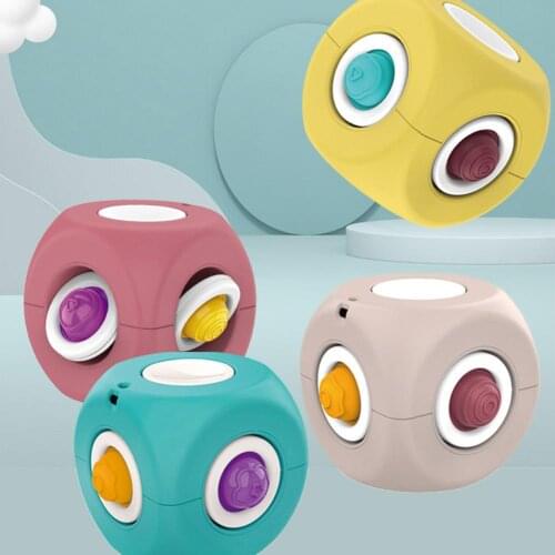New Antistress Fingertip Cube Finger Spinning Top Educational Learning Toys For Children Adult Stress Reliever Bubble FidgetToy