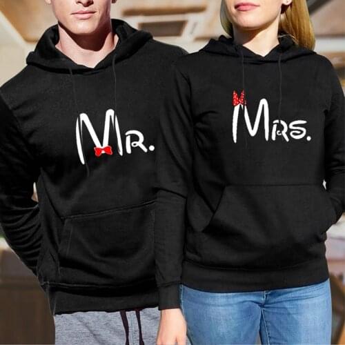 Couples Lovely MR. MRS. Couple Hoodies Chritsmas Women Men Lovers Sweatshirt Lovers Hoodies