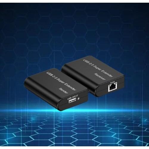 USB splitter 1 in 4 out USB2.0 network extender 100 meters USB to RG45 network extender