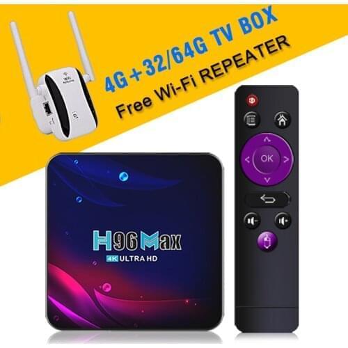 H96 Max V11 4k HD Android 11.0 Tv Box With Wifi repeater