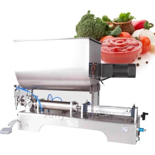 U type single heads paste filling machine paste liquid dual-purpose filling machine with stirring function