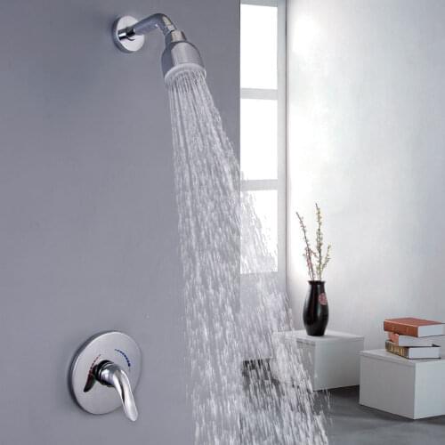 Embedded Wall Shower Set Bathroom Shower Faucet Mixer Pressurized Bidet Spray Nozzle Concealed Shower System Tap