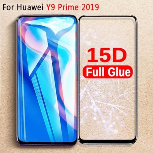 15D Full Glue Glas For Huawei Y9 Prime 2019 Tempered Glass For Huawei Y9 2019 Screen Protector On Y9 Prime STK L21 L22 LX3 Film