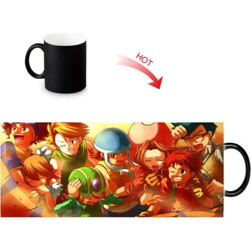 Digimon Adventure Tri Magic Mug Heat Color Change Tea Milk Water Cup Ceramic Custom Coffee Mugs Birthday Gifts 350ml