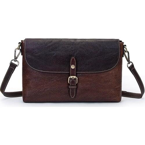 YourSeason Ladies 2021 Vintage Cowhide Shoulder Bags Large Capacity Female Messenger Genuine Leather Bag Solid Color