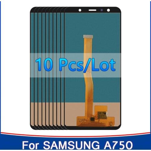10PCS 100% Tested TFT incell LCD For Samsung Galaxy A7 2018 LCD SM-A750F A750F A750 Display Touch Screen Digitizer Replacement