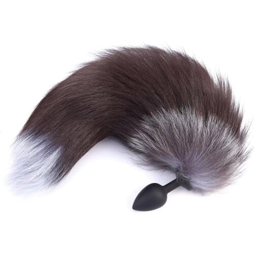 Adult Diary 10 Speed Vibrator Silicone Anal Plug Fox Tail Sex Toys For Men Woman Vibrating Bullet Butt Plug Erotic BDSM Products