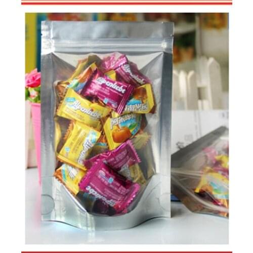 26cm*40cm+6CM,100pcs zip lock Seal aluminum foil bag,packing bags free shipping