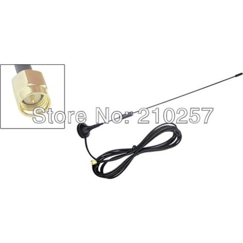 Free Shipping 10pcs 5dbi 800-1900MHZ Sma Male Connector Sucker Antenna Aerial