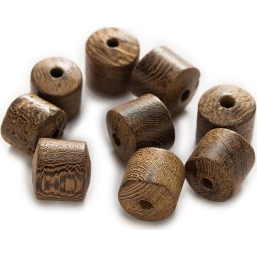 10 Piece Natural Color Stripe Barrel Wood Jewelry Making Loose Spacer Beads Women Children DIY Bracelet Necklace 6-15mm