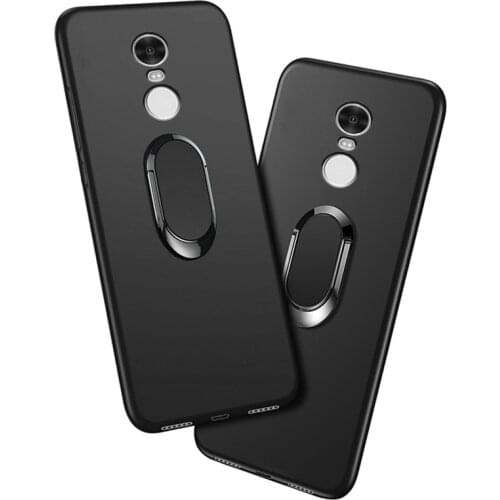 Cover For Lenovo K6 Note K53a48 Case Red Blue Black Classic Finger Ring 360 Degree Rotation Soft Silicon