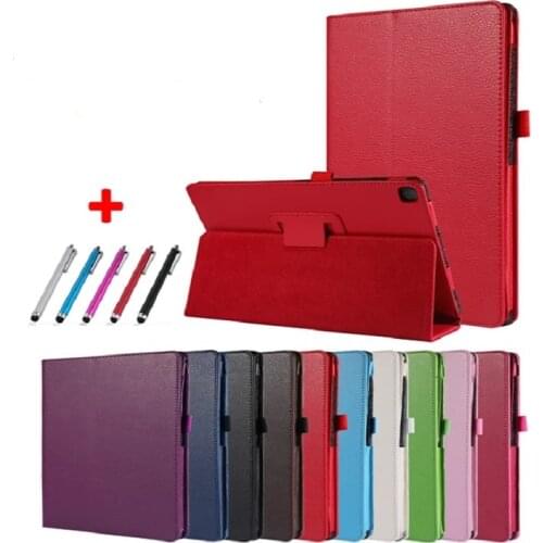Case For Samsung Galaxy Tab A 10.1 2019 SM-T510 SM-T515 Tablet Fold Stand Flip PU Leather Cover For Tab A 10 1 Case 2019 +pen