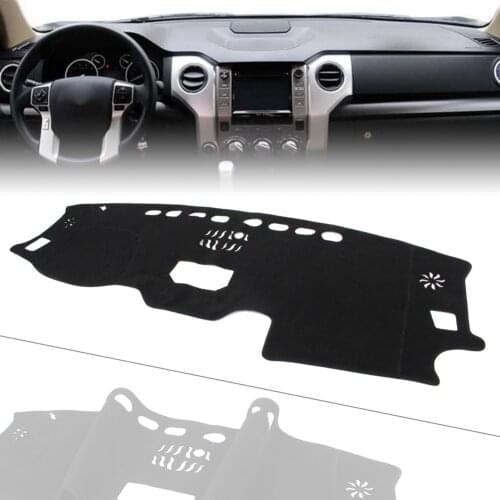 Black Car Dash Mat Dashboard Cover Dashmat For TOYOTA TUNDRA 2014 2015 2016 2017 LHD
