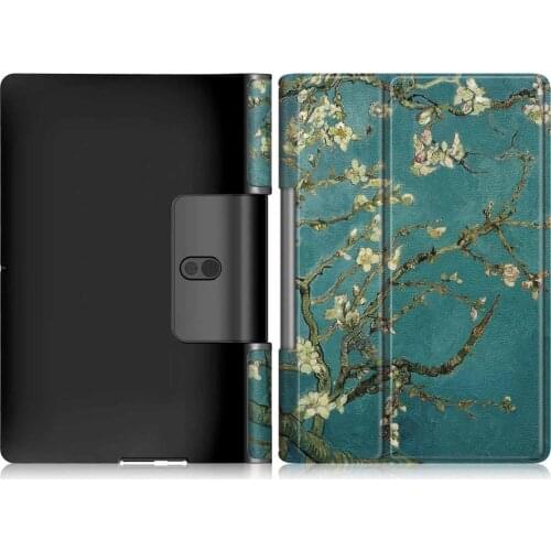 For Lenovo Yoga Smart Tab YT-X705F tablet For Yoga Smart Tab 10.1 release PU leather folio stands Cover Case+screen protector