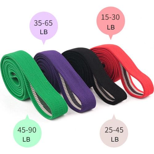 Fitness Long Resistance Bands Fabric Set Exercise Workout Elastic Bands For Pull Up Woman Assist 4 Levels Workout Bands