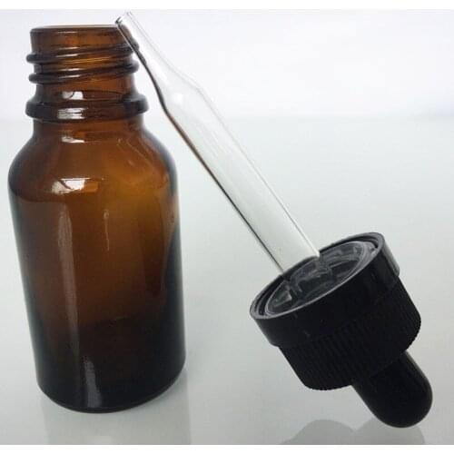 Amber Bottle 100pcs 5ml 10ml 15ml 20ml 30ml 50ml 100ml Glass E liquid Bottle Brown Glass Dropper Bottles Pipette Empty Bottle