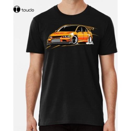 Evo Ix Voltex Premium Jdm Car Evo Mitsubishi T-Shirt Cotton Tee Shirt