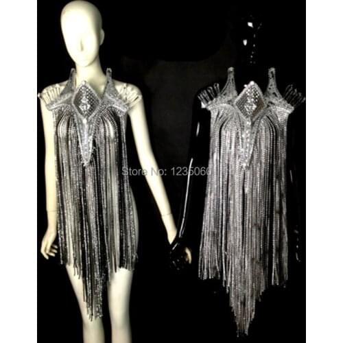 Carnival Catwalk Shows Female Male Evening Dress Singer DJ Dance Stage Performance Clothes Ballroom Party Nightclub Costume