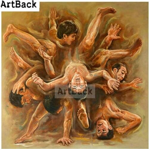 Dance girl icon 5d diamond painting cross stitch full square / round rhinestone 3d diamond embroidery decoration