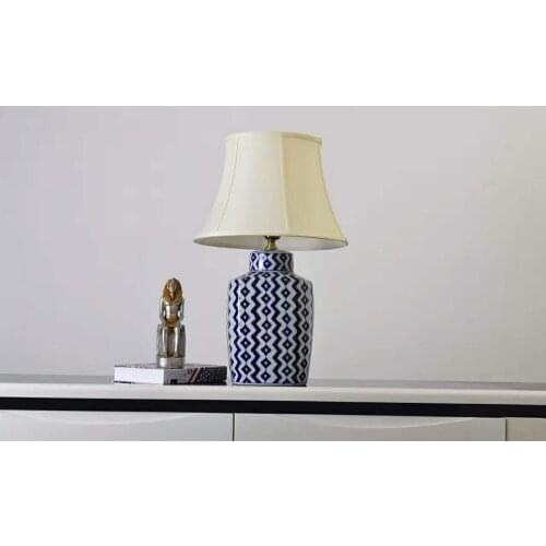 European style jingdezhen bedroom ceramic table lamps