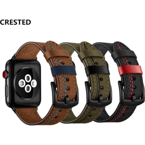 Leather Strap For Apple Watch band apple watch 4 3 5 band 44mm/40mm iwatch band 42mm/38mm correa bracelet watchband belt series