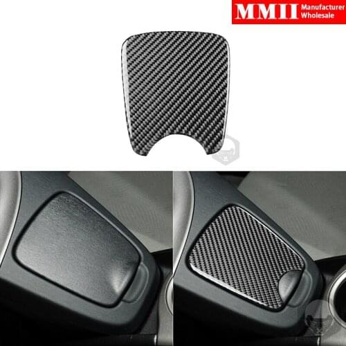 Water Cup Holder Cover Sticker Trim For Toyota Prius 2012-2015 Real Carbon Fiber Car Interior Styling Decoration Accessories