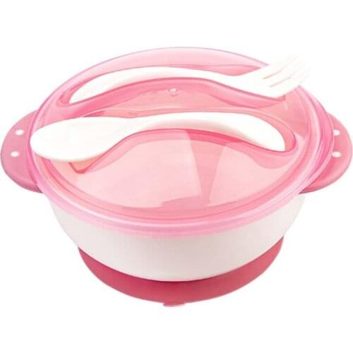 New Hot Infants Kid Spill-Proof Bowl Dishes Tableware Baby Snack Bowl Food Container Feeding Children Assist Food