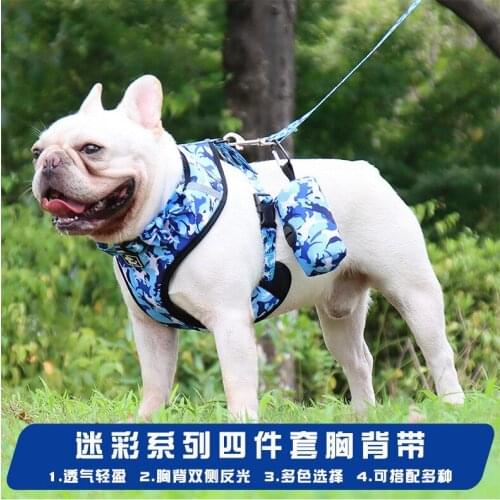 New Breathable Reflective Dog Leash Printed Chest Strap Pet Products