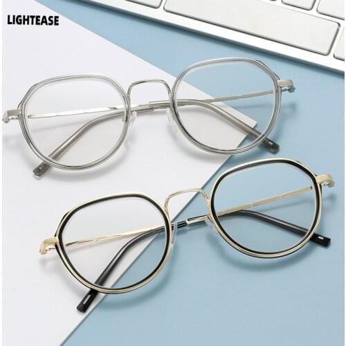 New Round Frame Finished Myopia Glasses Women Fashion Anti Blue Light Shortsighted Glasses Men Myopia Diopter -1.0 1.5 2.0