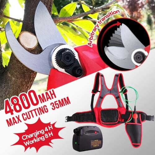 SWANSOFT rechargeable scissors of pruning electric pruning scissors electric trimmer electric pruning shear rechargable pruner