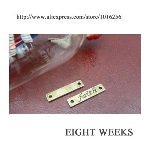 Zinc alloy pendant jewelry accessories diy handmade material charms 5 * 25 mm faith connection