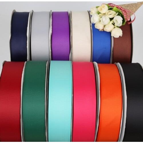 Multi Colors Width 7-38mm (5 Yard/lot) Grosgrain Ribbon, for Wedding Party Decoration & DIY Gift Wrapping Scrapbooking Craft