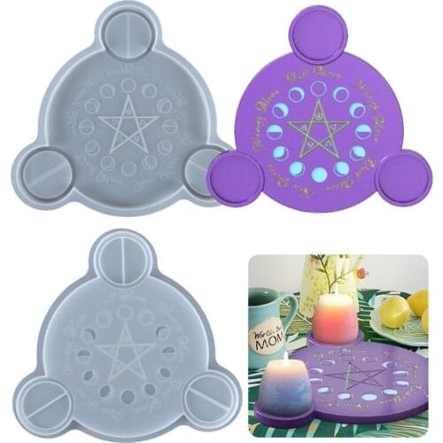 Silicone Casting Molds for DIY Personalized Tarot Card Games Candle Holder Suitable for Various Festivals Magicians Prop