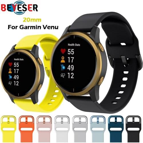 Silicone Watchband Strap for Garmin Venu/GarminMove 3 Luxe Style/Vivoactive 3 Band Smart Watch Bracelet Sport Wristband Correa