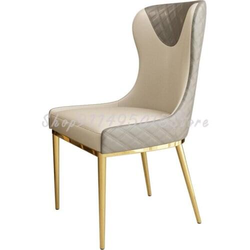 Modern Minimalist Home Nordic Restaurant Chair Backrest Stool Casual Creative Net Red Ins Light Luxury Dining Chair