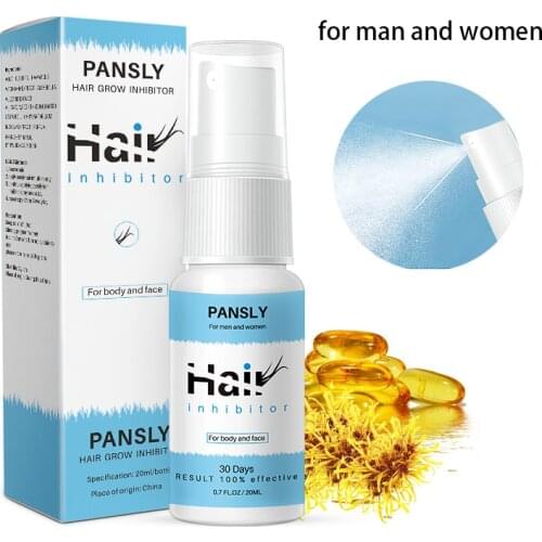 PANSLY Unisex Hair Remover Spray Permanent Treatment Hair Inhibitor Painless Cream Face Removal Armpit Legs Body Hair Depilation
