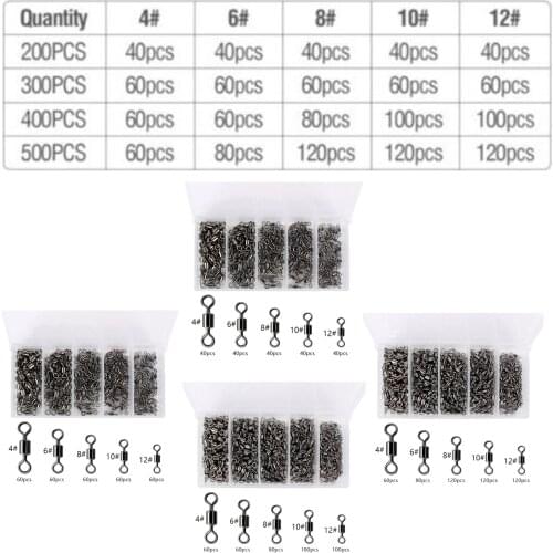 Swivel Snaps for Fishing Rod-30lb-100lb- # 2- # 4, # 6, # 8, # 12 Swivel