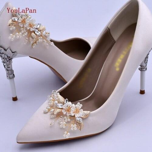 YOULAPAN X21 2pcs/lot 2020 New Shoe Clip Cute Leaf Shape Crystal Bride High Heels Clips Bridal Wedding Shoes Buckle Accessories