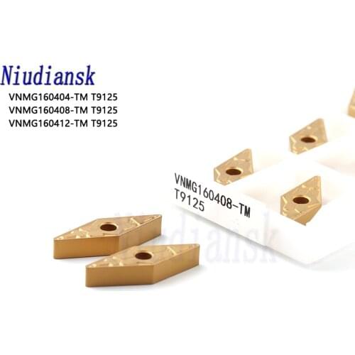 100% Original VNMG160404-TM T9125 VNMG160408-TM T9125 metal milling turning tools carbide VNMG160404 CNC lathe steel processing