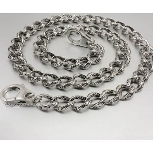 16" ~ 36" 316L Stainless Steel Mens Biker Rocker Punk Wallet Chain 5A010WC