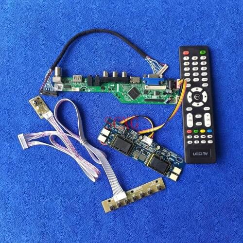 20-Pin LVDS HDMI-compatible USB VGA Fit LTM170W1/M170XW01/FLC43XWC8V/NA19026 KitAnalog signal 1280*768 Screen driver board 4CCFL