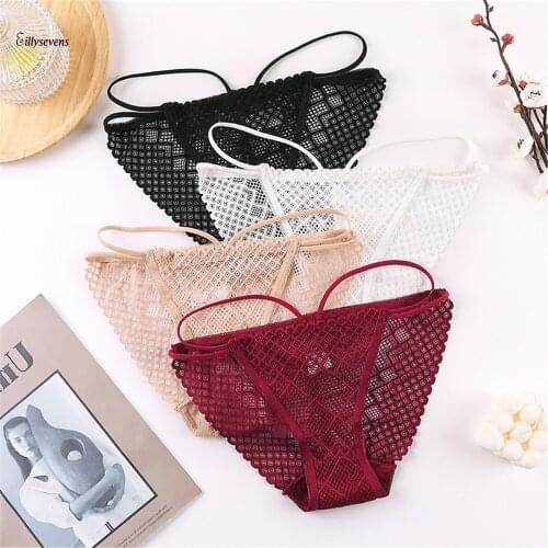 2021 Fashion Sexy-lace Briefs Low Waist Women Underwear Knickers Sexy Lingerie Womens Thong Panties Сексуальное Белье