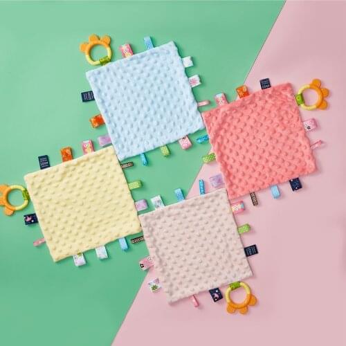 3pcs/lot Newborn Baby Appease Towel Calm Wipes Kids Infant Towel Blanket Cute Soft Square Plush Toys Comforting Taggies Blanket