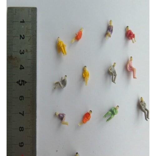 50 PCS HO scale ALL Seated People sitting figures Passengers 1:100 New