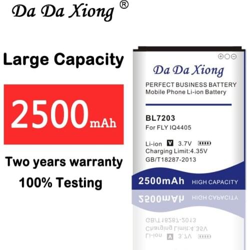 Da Da Xiong 2500mAh BL7203 Battery for FLY IQ4405 IQ4413 Phone battery